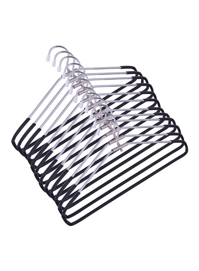 ROLLYWARE™ Premium Steel Cloth Hanger India's First Unique Design Premium Stainless Steel Hanger with Lower Band Lock - Wardrobe, Sarees, Pants, Scarfs & Other Clothes (Set of 6) - Image 2