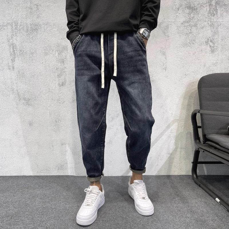 Men's Jeans Summer Letter Print Hip-Hop High Street Denim - Image 2