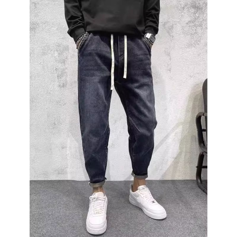 Men's Jeans Summer Letter Print Hip-Hop High Street Denim - Image 1
