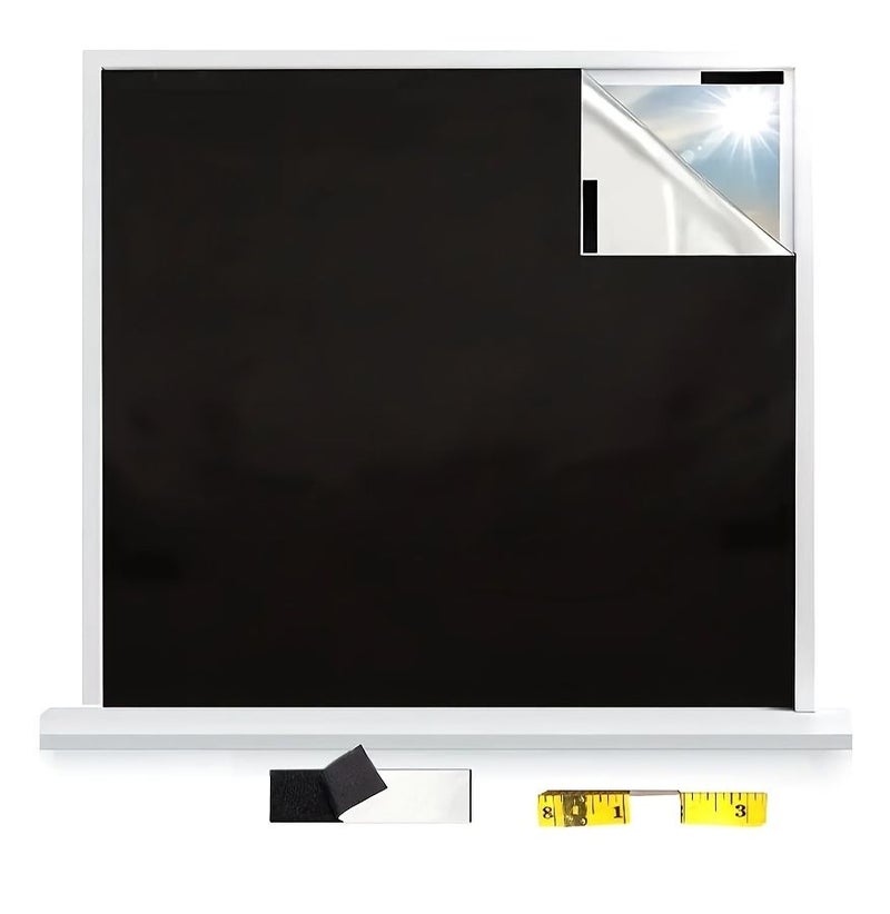 Blackout Curtain 57 48x39 37 Inch Portable No Drill Window Shade For Travel RV Bedroom Sleep - Image 1