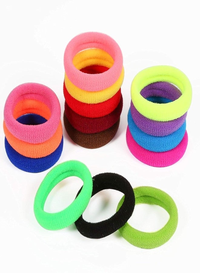 BVNM Baby Hair Ties, Cotton Toddler Hair Ties for Girls and Kids, Multicolor Small Seamless Hair Bands Elastic Ponytail Holders(MultiColors) (1 Count Pack of 24) - Image 4