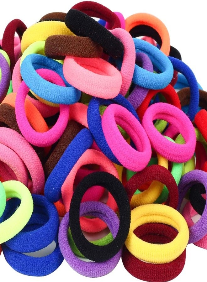 BVNM Baby Hair Ties, Cotton Toddler Hair Ties for Girls and Kids, Multicolor Small Seamless Hair Bands Elastic Ponytail Holders(MultiColors) (1 Count Pack of 24) - Image 5