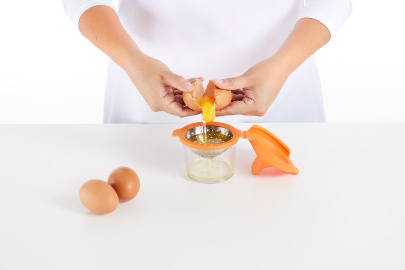 Lekue Poached Egg Maker/Poached Egg Cooker Set of 2, Orange - Image 5