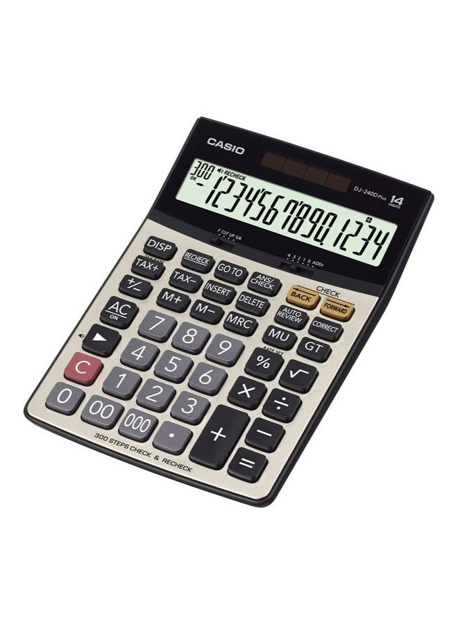 CASIO DJ-240DPLUS 14-Digit Calculator Multicolour - Image 1