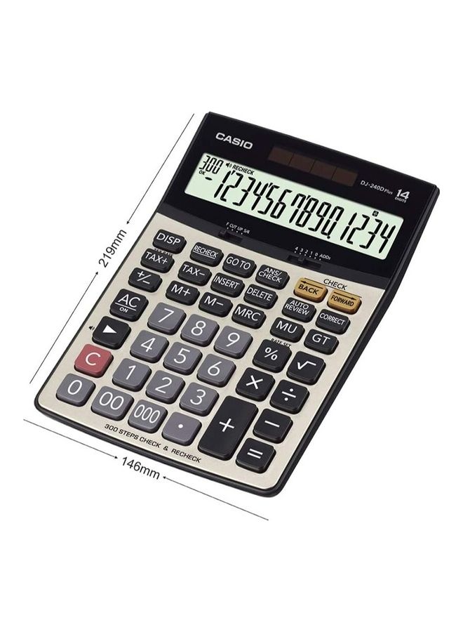 CASIO DJ-240DPLUS 14-Digit Calculator Multicolour - Image 5