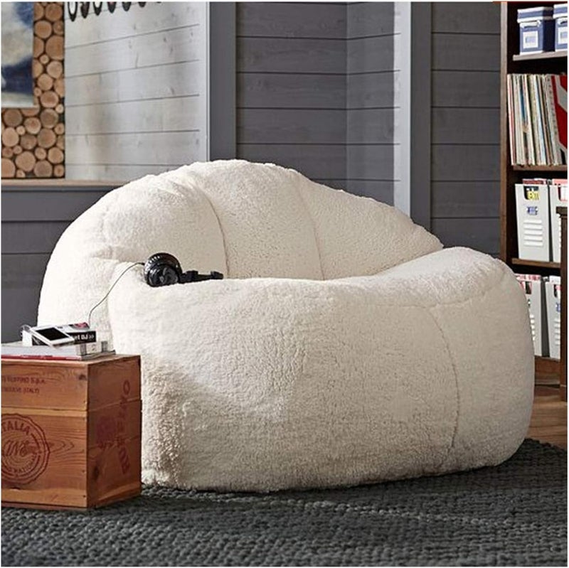 Poppins Home Lazy Sofa Big Lamb Velvet Bean Bag Sofa, Lazy Sofa Bed Children's Adult Balcony Corner Stool Fluffy Cushion (Filled, Large) - Image 4