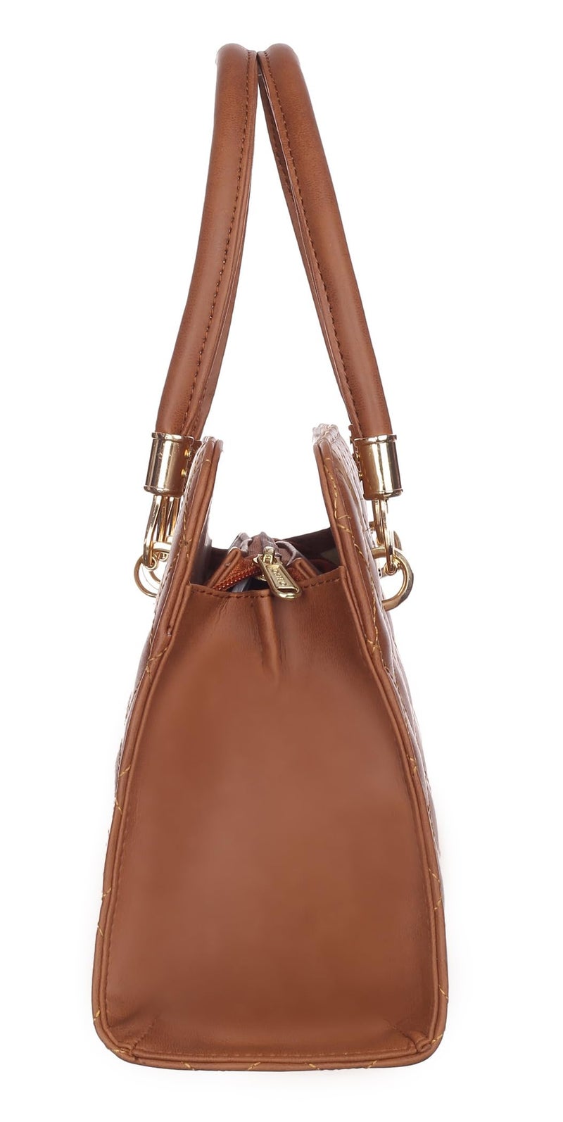 Keywest Women's Diamond Satchel Tote Handbag for Women | Ladies purse | Stylish Shoulder Bag | Gift For Woman | Tan - Image 3