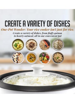 PRIMO PLUS Smart Electric Rice Cooker Rice Steamer, 1 Liter, 400 Watt  - Image 4