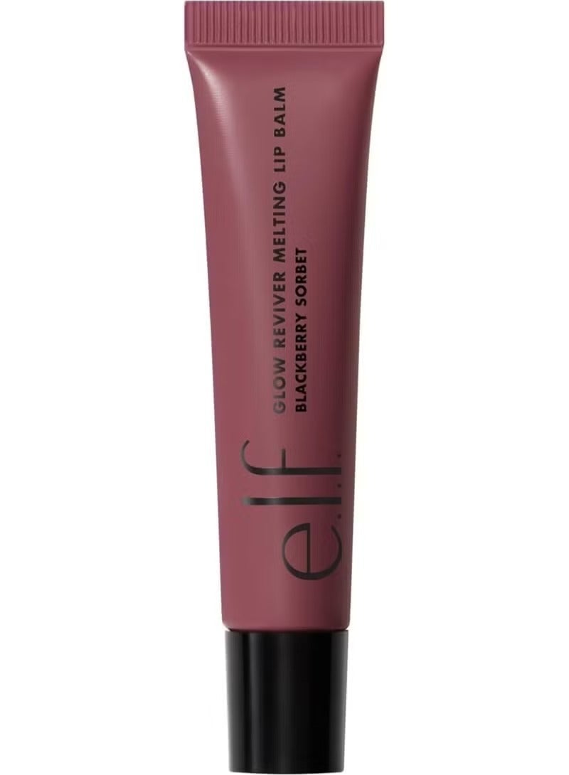 elf Glow Reviver Melting Lip Balm, Blackberry Sorbet Hydrating Tinted Lip Balm For A Glossy Finish & Soft, Supple Lips - Image 2