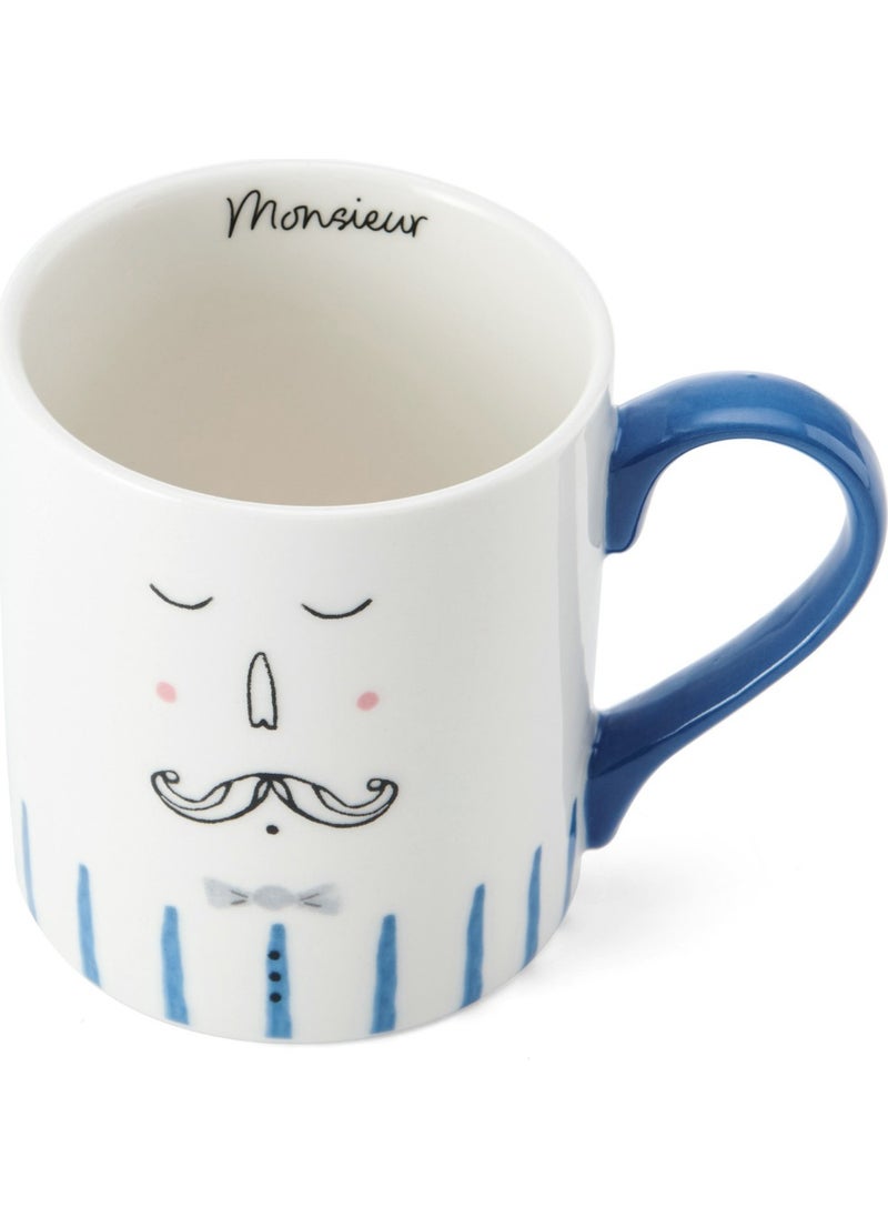 Mikasa - Fine China 280ML Straight Sided Mug Monsieur - Image 1