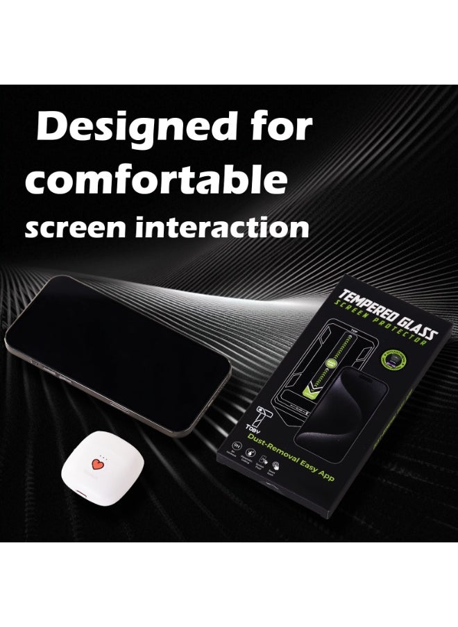 Toby HD Tempered Glass Screen Protector for iPhone 16 Pro  2 Pack  - Image 4