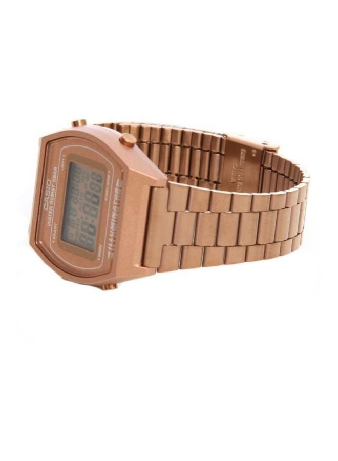 كاسيو ساعة كاسيو B640WC-5ADF للسيدات، مجموعة كلاسيكية للشباب، رقمية مقاومة للماء، 35 ملم، ذهبي وردي - Image 3