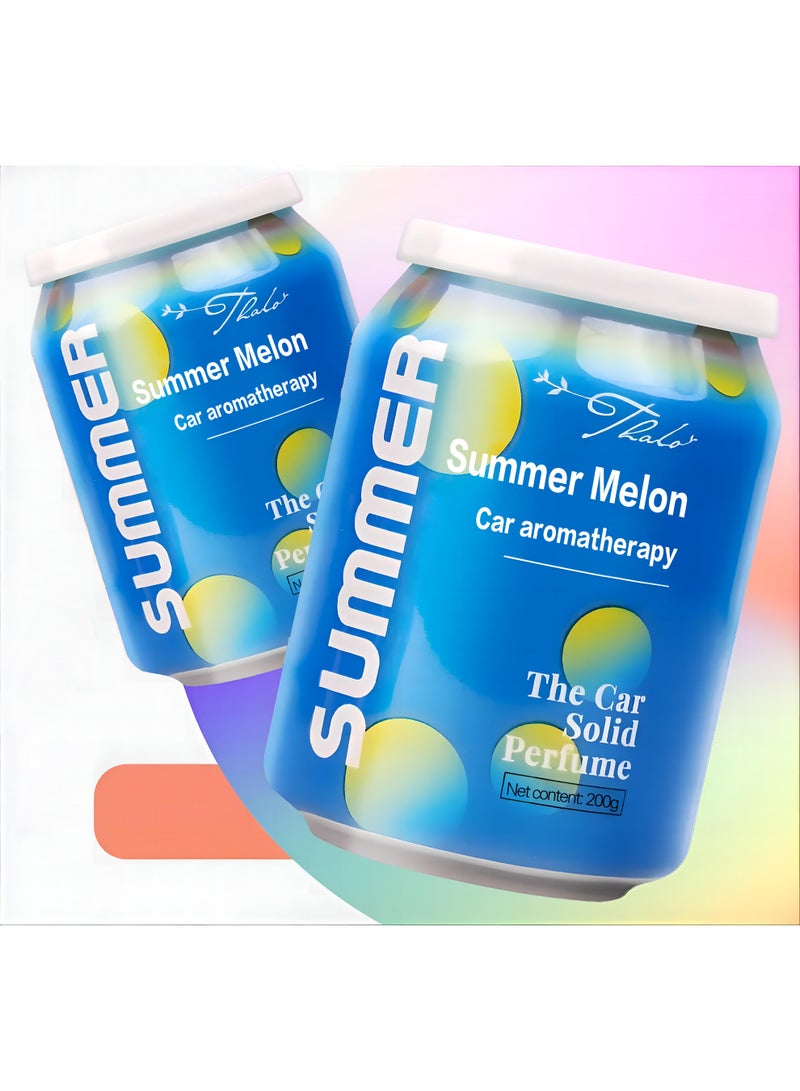 2 Pcs New Solid Parfum Perfume Deodorant Fragrance Aromatherapy for Home Car Air Freshener Balm Cup Fresh Air Purifier Car Accessories（Blue） - Image 1