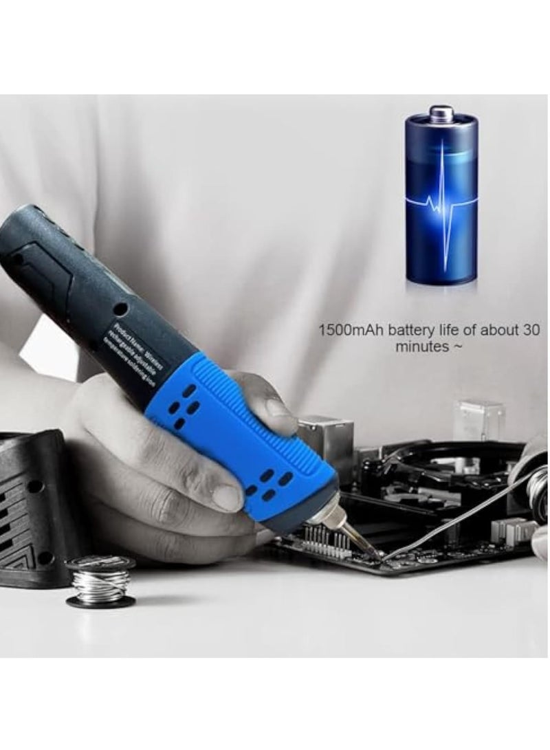 Zikra Portable Electric Soldering Iron 200-450‚ÑÉ, Electric Desoldering Soldering Iron Solder, Multifunctional USB Soldering Welding Pen with LED Illuminating Light for Soldering Repairing and Maintenance Use - Image 2