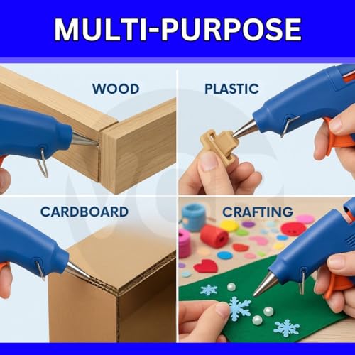 VCR 07mm Glue Sticks for Glue Gun - 07mm x 165mm in Length - Hot Melt Transparent Glue Stick - Pack of 100 - Bonding Adhesive Glue Sticks for DIY - Arts Crafts - Schools and Industries - Image 5