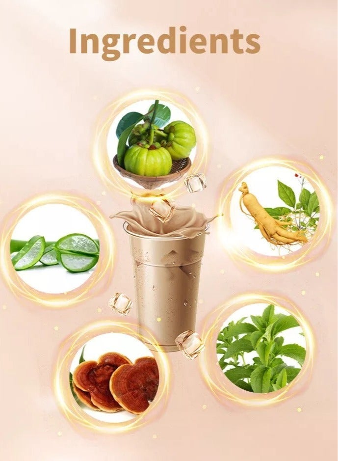 Wins Town Slim Milk Tea, Fat Burning Delicious Weight Loss Tea, Appetite Control Diet Shake, Safe And Natural Dietary Supplement For Fat Burning Body Weight Loss, (Coffee Flavor)  - Image 2