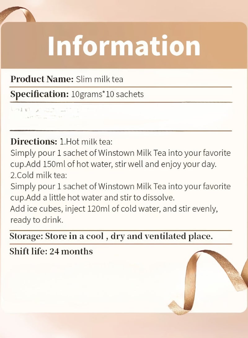 Wins Town Slim Milk Tea, Fat Burning Delicious Weight Loss Tea, Appetite Control Diet Shake, Safe And Natural Dietary Supplement For Fat Burning Body Weight Loss, (Coffee Flavor)  - Image 4