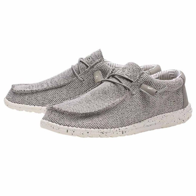 Hey Dude Men's Wally Sox Ash Size 9 | Men’s Shoes | Men's Lace Up Loafers | Comfortable & Light-Weight - Image 4