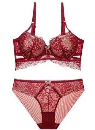 Comfy Solid Color Lace Bra And Panty Set Dark Red - pzsku/Z8BD88CBDE5F4231D8BC6Z/45/_/1671717157/1a3be293-92a1-4b75-8a69-27428326de9e