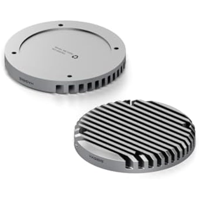 rayihni HEAT DISSIPATION FINS COVER FOR MC100 MAGNETIC M.2 2230 NVME SSD ENCLOSURE WITH MAGSAFE FOR IPHONE 15 PRO MAX PRORES, COOLING UPPER COVER MC100 REPLACEMENT PARTS - Image 1