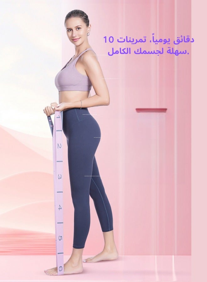 abeigu 11 position Yoga Stretch Belt Multi functional Elastic Rope for Fitness and Body Shaping Great Helper for Opening Back and Shoulders Beautifying Body - Image 2