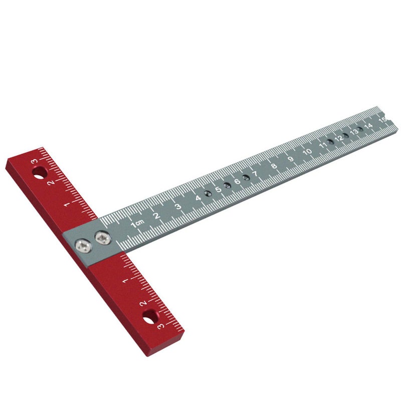 T Square Ruler Aluminium Alloy Metal Woodworking Drawing Crafting Drafting Tool with Scale for Architect - Image 5