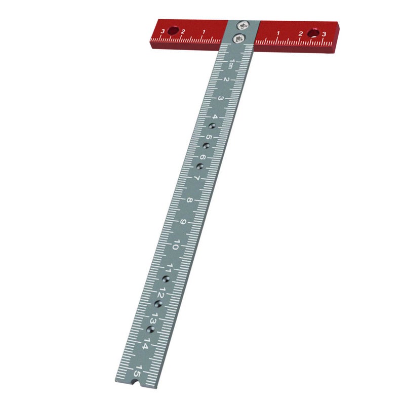 T Square Ruler Aluminium Alloy Metal Woodworking Drawing Crafting Drafting Tool with Scale for Architect - Image 4