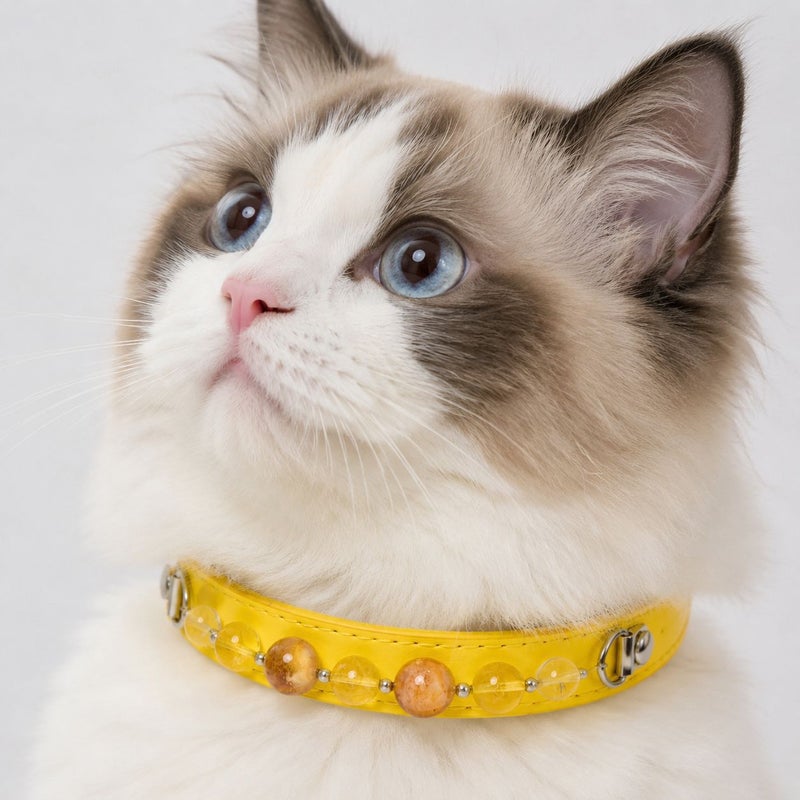 Hot-Selling Multi-Color Crystal Pet Collar - DIY Princess Style Necklace for Cats