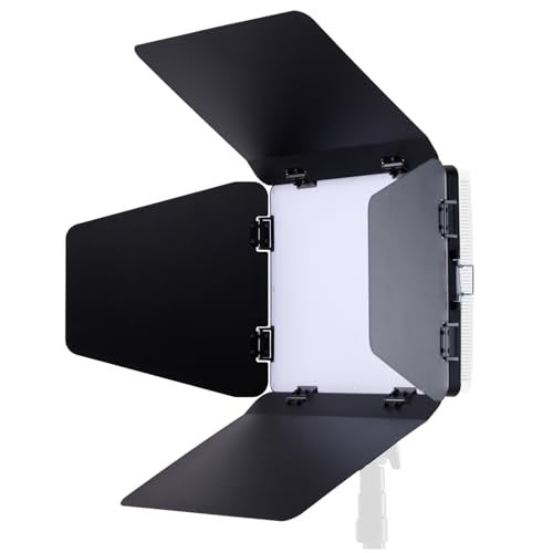 amaran Pano 120c Barn Doors Light Control Attachment Adjustable 4Leafwith Removal Diffusion PlateSlim Portable Easy Setup and Disassembly Pano 120c Barndoor - Image 1