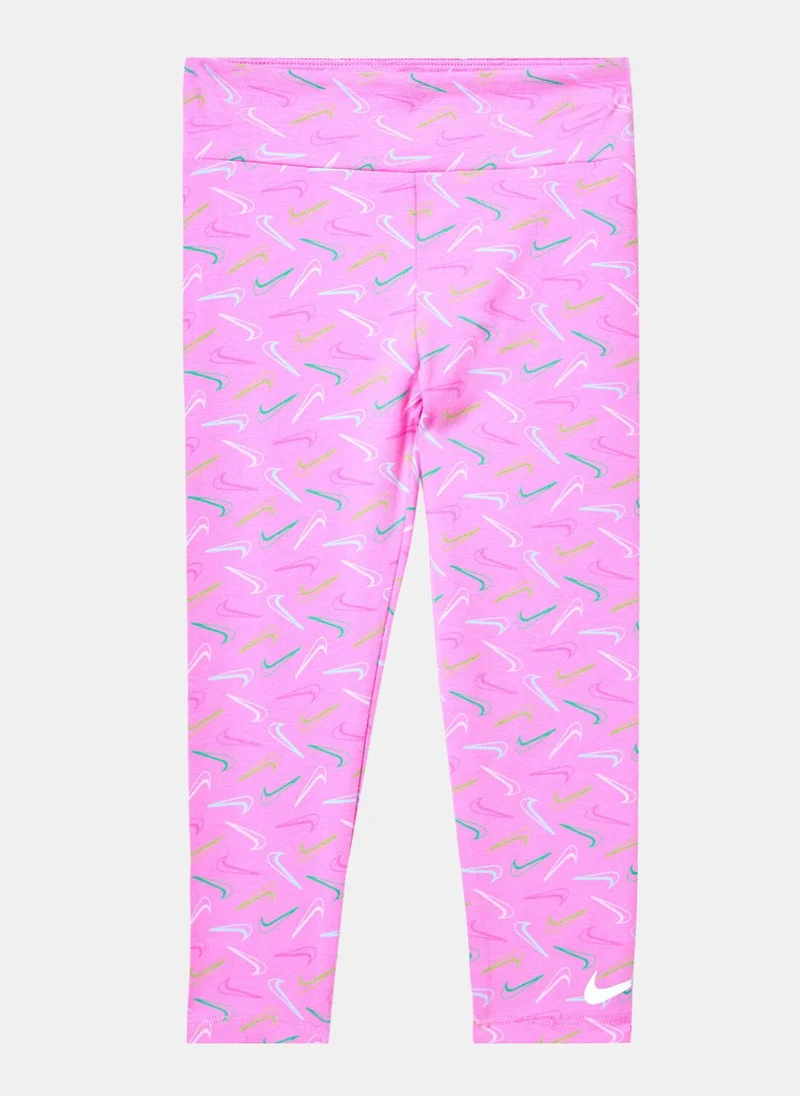 نايكي Kids' Swoosh Logo Leggings (Younger Kids)