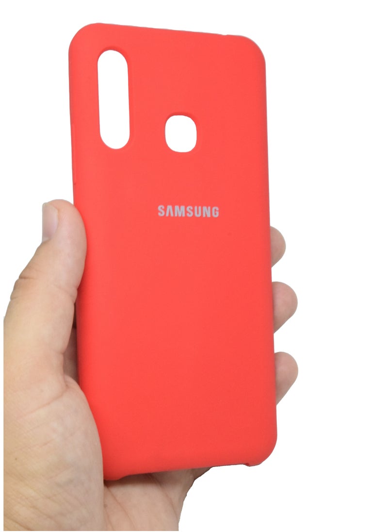 Silicone Protective Case for Samsung Galaxy A70e Cover Slim Stylish with Inside Microfiber Lining