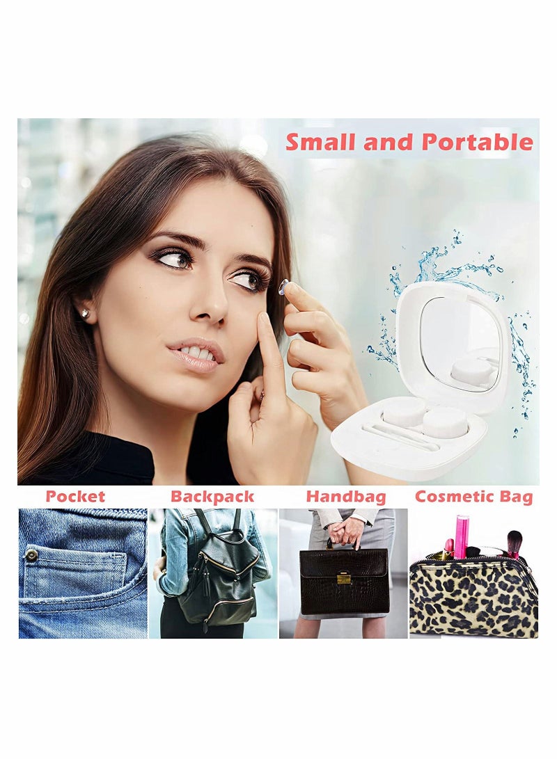 Contact Lens Cleaner Machine Ultrasonic with USB Charger Fit Disposal Soft Colored RGP and OK for Home Travel - Image 2