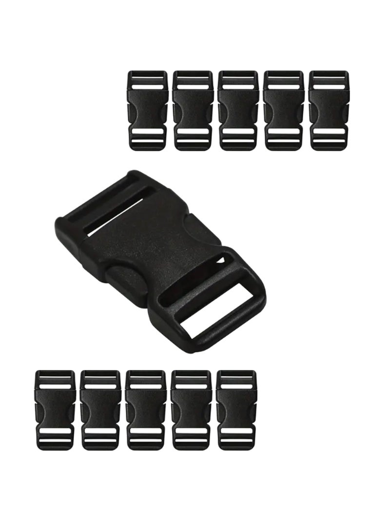 10pcs 32mm Heavy Duty Adjustable Side Plastic Backpack Release Buckles (Black color) - Image 5