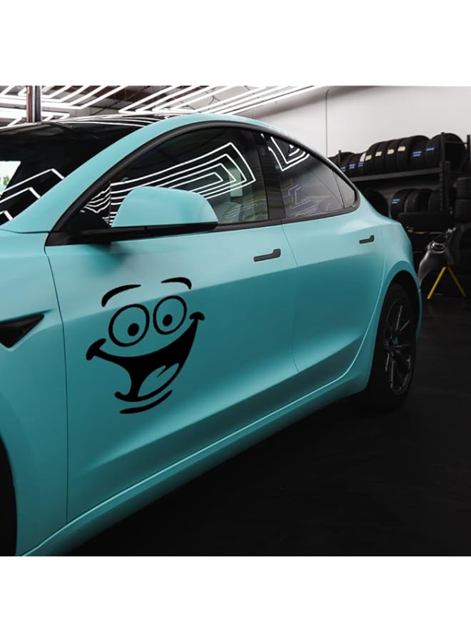 Raxoom BPA Funny Big Eyes Smiley Toilet Stickers, PVC Material Waterproof Wall Decals for Bathroom Bedroom Kitchen and House Decoration, Cute Wallpapers for Baby Kids Teenagers Adults (1pcs) - Image 1