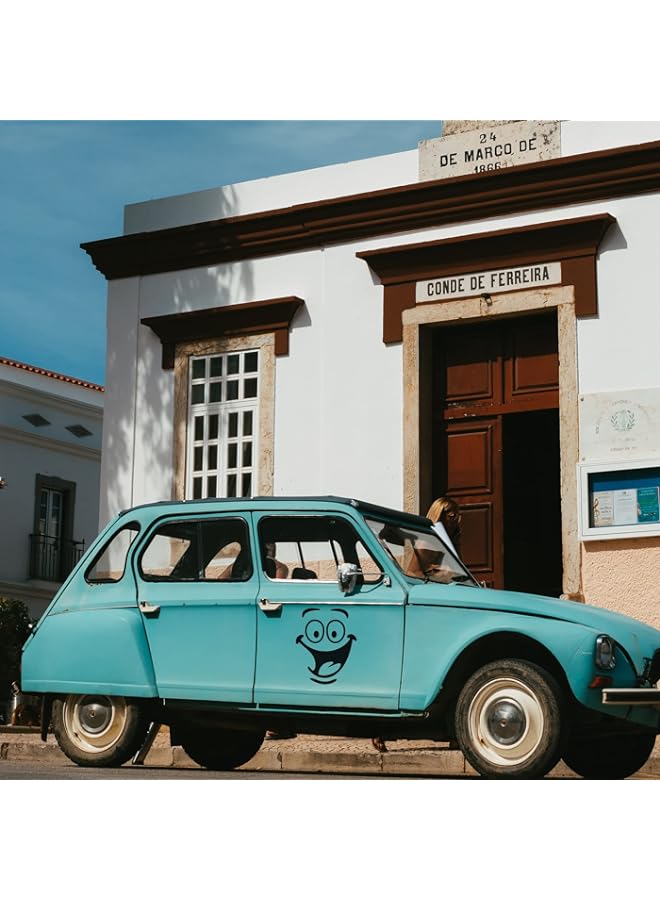 Raxoom BPA Funny Big Eyes Smiley Toilet Stickers, PVC Material Waterproof Wall Decals for Bathroom Bedroom Kitchen and House Decoration, Cute Wallpapers for Baby Kids Teenagers Adults (1pcs) - Image 3