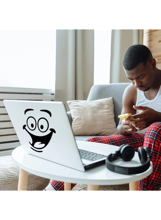 Raxoom BPA Funny Big Eyes Smiley Toilet Stickers, PVC Material Waterproof Wall Decals for Bathroom Bedroom Kitchen and House Decoration, Cute Wallpapers for Baby Kids Teenagers Adults (1pcs) - Image 5