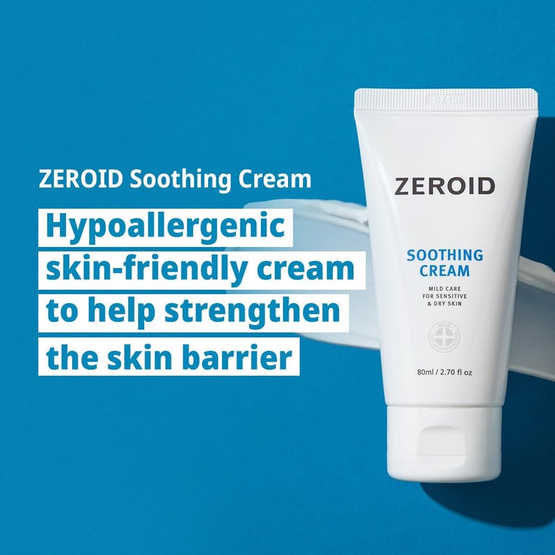 ZEROID Soothing Cream | Korean Dermocosmetic | Soothing | Calming | 2.7 Fl Oz (80ml) - Image 2