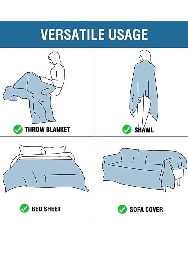 Beauenty Sofa Slipcover 3 Seater Sofa Cover Double Side Couch Covers Fashion Nordic Style Knitted Tassel Decor Woven Sofa Blanket for Bed Washable Soft Throw Blanket Non-Slip Large Size 180 * 230CM - Image 4