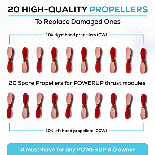 POWERUP Propeller Kit - Official Set of 20 Spare Propellers for POWERUP 4.0 10L and 10R Propellers to Replace and Fix Damaged Components in The Field. - Image 3