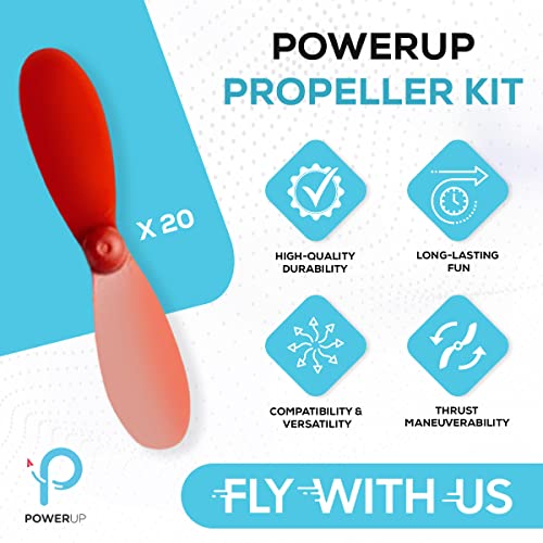 POWERUP Propeller Kit - Official Set of 20 Spare Propellers for POWERUP 4.0 10L and 10R Propellers to Replace and Fix Damaged Components in The Field. - Image 2