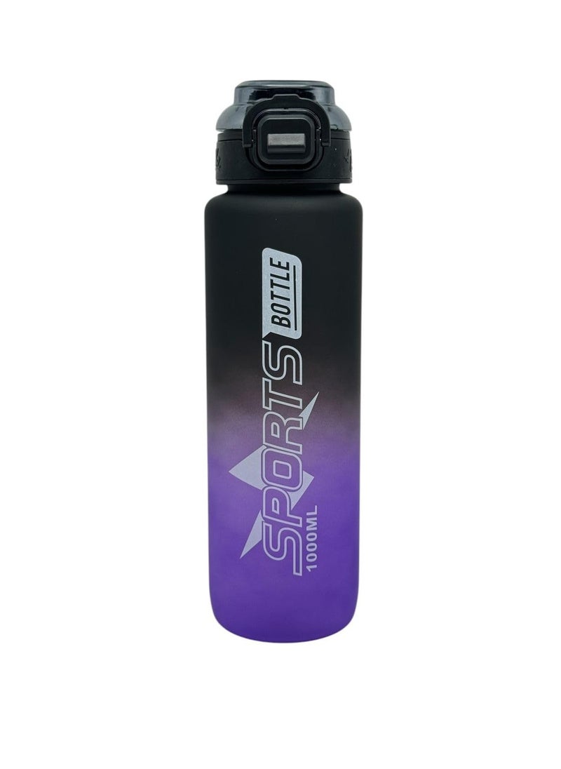 QSHOP QSHOP® Sports Water Bottles 1L BPA Free Leak Proof Fast Flow Water Bottles with Straw, Water Bottle for Gym, School, Fitness, Outdoor Sports  - Image 1