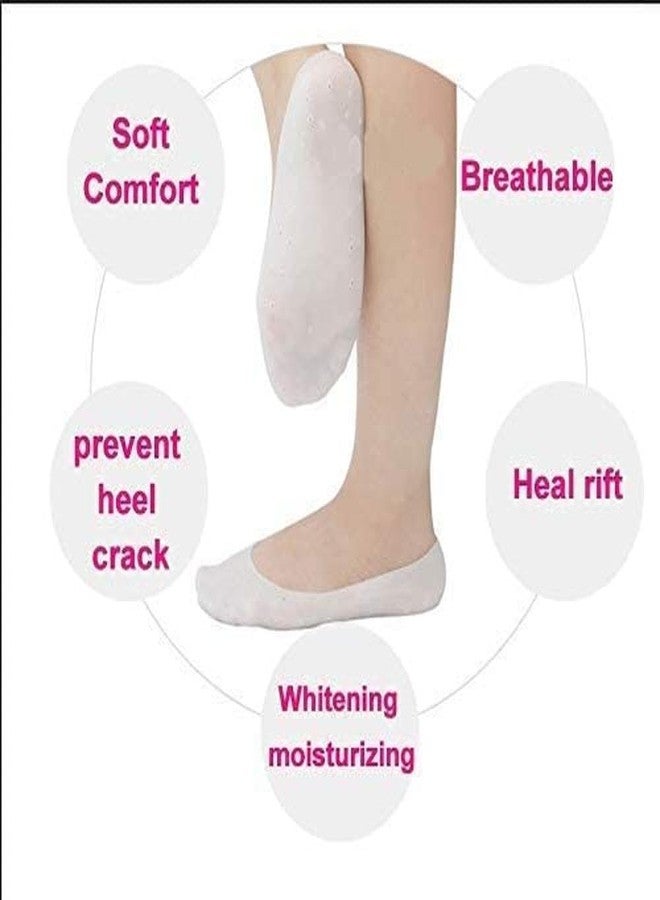 Full Heel Pad - Waterproof Silicone Socks for Women & Men, Anti-Crack Heel Protector, Shoe Bite Pad, Silicon Foot Cover for Cracks, Rain Socks, Reusable Insole Support, 1 Pair - Image 4
