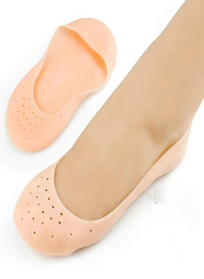 Full Heel Pad - Waterproof Silicone Socks for Women & Men, Anti-Crack Heel Protector, Shoe Bite Pad, Silicon Foot Cover for Cracks, Rain Socks, Reusable Insole Support, 1 Pair - Image 2