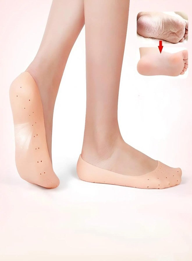 Full Heel Pad - Waterproof Silicone Socks for Women & Men, Anti-Crack Heel Protector, Shoe Bite Pad, Silicon Foot Cover for Cracks, Rain Socks, Reusable Insole Support, 1 Pair - Image 5