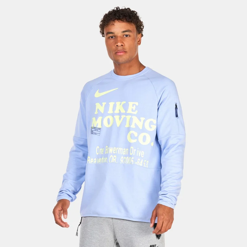 نايكي تيشيرت دراي-فت بأكمام طويلة فتنس للرجال