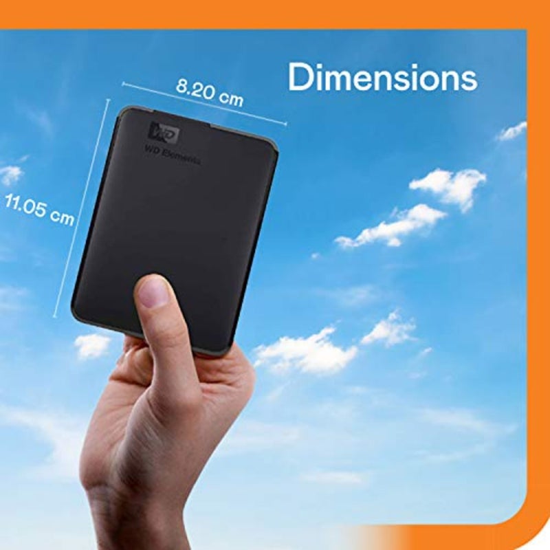 6TB Elements Portable External Hard Drive for Windows, USB 3.2 Gen 1/USB 3.0 for PC and Mac, Plug and Play Ready - BHJS0060BBK-WESN - Image 3