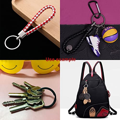 ZoloAJay 20 Pack Key Ring Keychain 1 Inch 25mm Diameter Metal Flat Split Key Chains Rings for Home Car Dog Tag Office Lanyards Keys Attachment Silver - Image 5