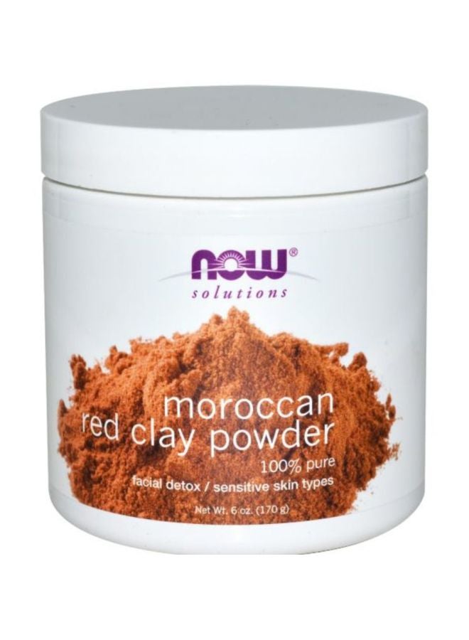 بودرة لإزالة السموم من الطين الأحمر المغربي، من ناو فودز، 170 جرام