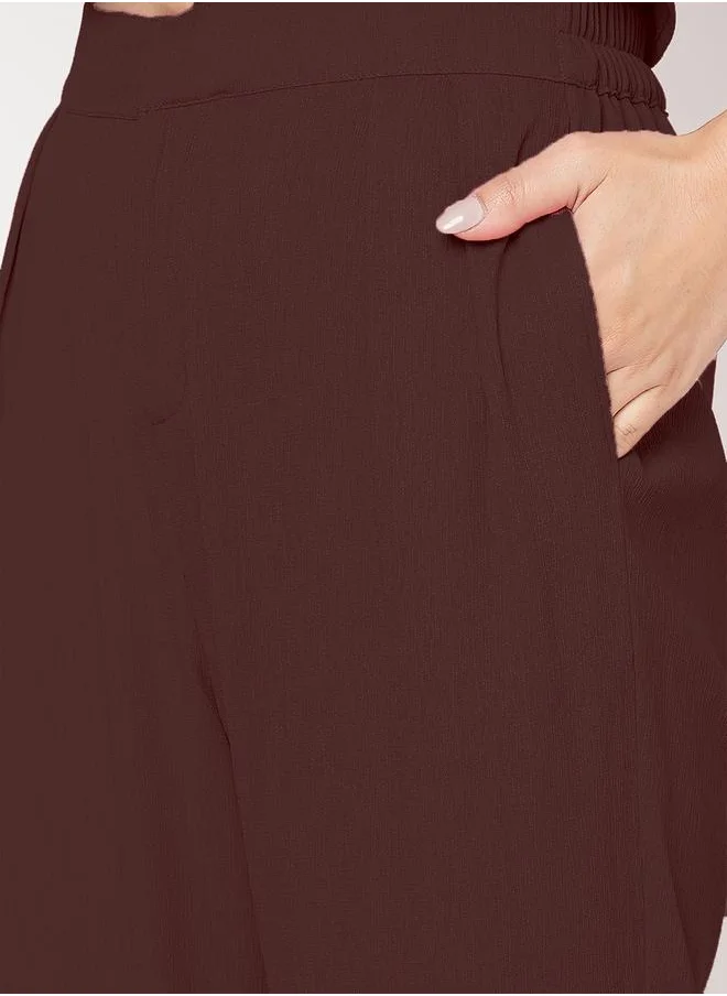 ميش Co Ord -set with blazer style top and straight fit trouser by Styli