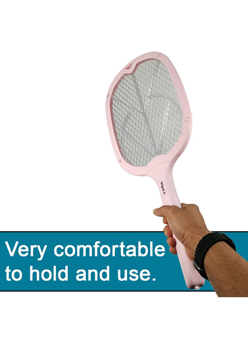 IMPEX The Rechargeable Swatter Lamp Anti Mosquito Pedestal Bat Mosquito Swatter Rechargeable Insect Killer Bat Pink IKB01 - pzsku/Z8BD9582A1DB0ECB1EA15Z/45/_/1720072893/f24d4914-49cb-4544-a539-db208bfcf7d6